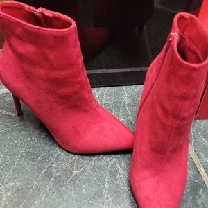 Women's Red Ankle Boots